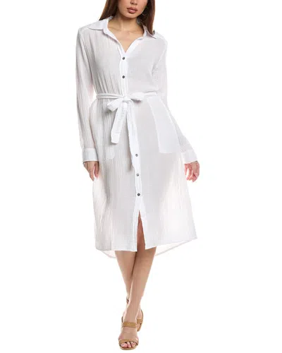 Michael Stars Cleo Button-down Shirtdress In White