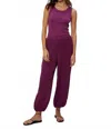 Michael Stars Clover Jogger Pants In Grape In Multi