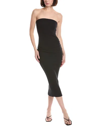 Michael Stars Cobie Strapless Midi Dress In Black