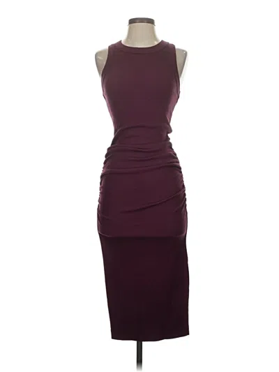 Pre-owned Michael Stars Cocktail Dress In Burgundy