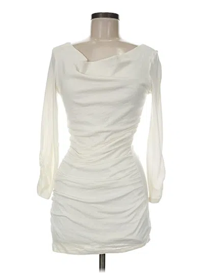 Pre-owned Michael Stars Cocktail Dress In White