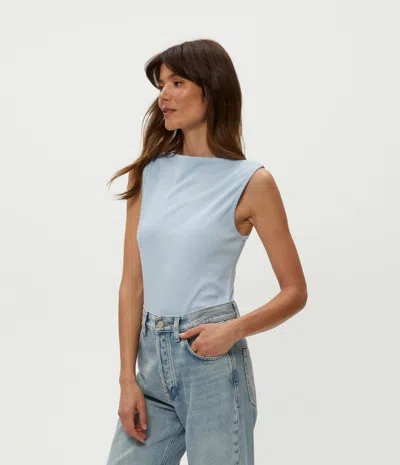 Michael Stars Coco Ruched Tank In Fountain