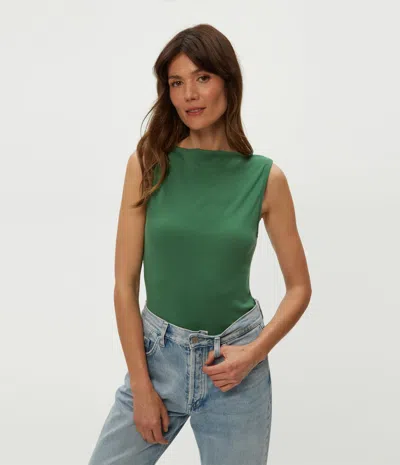 Michael Stars Coco Ruched Tank In Palm