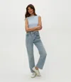 Michael Stars Coco Ruched Tank In Seacrest