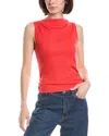 Michael Stars Coco Ruched Top In Red