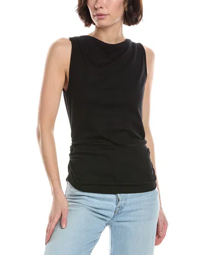 Michael Stars Coco Ruched Top In Black
