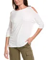 Michael Stars Cold Shoulder Tank Top In White