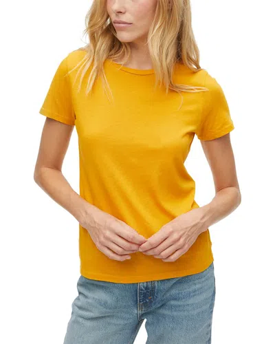 Michael Stars Colleen Classic Crew T-shirt In Yellow