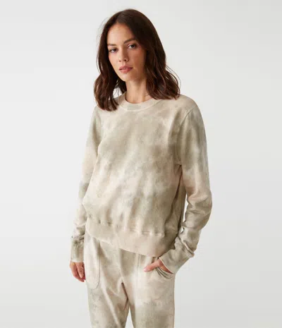 Michael Stars Comet Double Dye Pullover In Champagne Combo