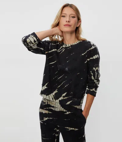 Michael Stars Comet Double Dye Pullover In Midnight Combo