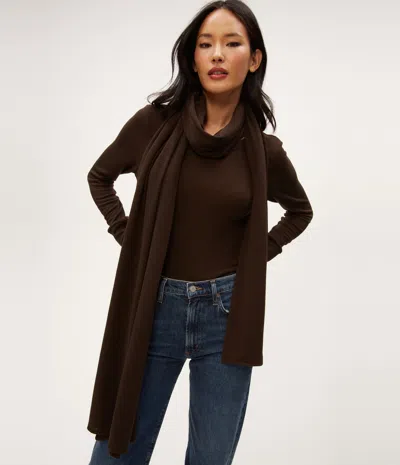 Michael Stars Connie Wrap Scarf In Brown