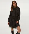Michael Stars Constance Mini Dress In Black