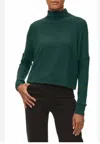 Michael Stars Frida Mock Neck Top In Green
