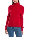 Michael Stars Cory Turtleneck Wool & Cashmere-blend Sweater In Red