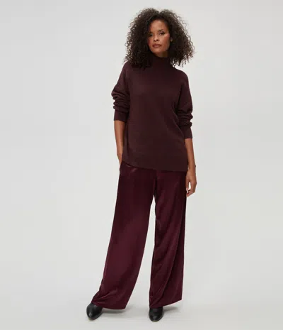 Michael Stars Cyrus Satin Pant In Beetroot