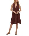 Michael Stars Daisy Cotton Babydoll Dress In Brown
