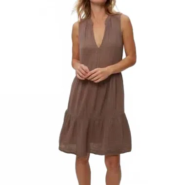 MICHAEL STARS DAISY DRESS IN COBBLESTONE