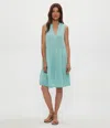 Michael Stars Daisy Gauze Dress In Blue