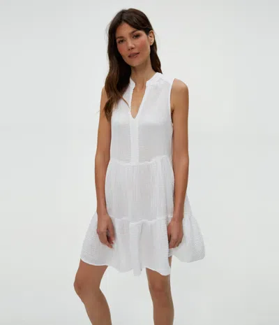 Michael Stars Daisy Gauze Dress In Brown