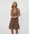 Michael Stars Daisy Dress In Cobblestone In Cobblestone