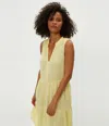 Michael Stars Daisy Gauze Dress In Lemonade