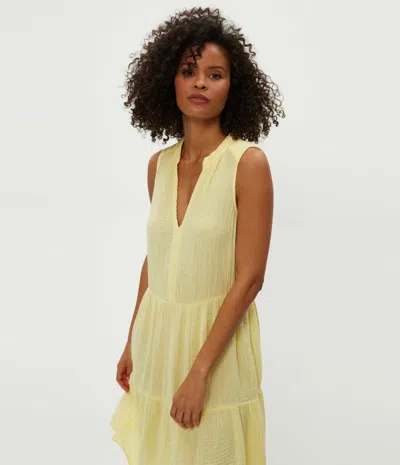 Michael Stars Daisy Gauze Dress In Lemonade