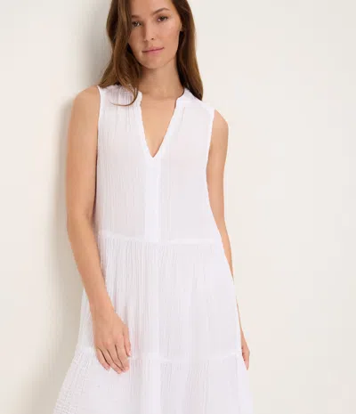 Michael Stars Daisy Gauze Dress In Oxide