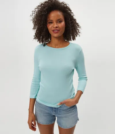 Michael Stars Dakota 3/4 Sleeve Tee In Green