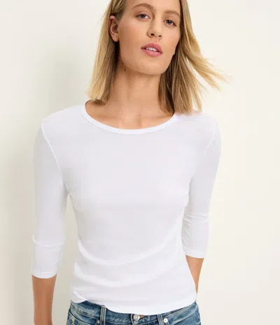 Michael Stars Dakota 3/4 Sleeve Tee In Green