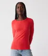Michael Stars Dakota 3/4 Sleeve Tee In Spritz