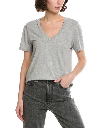 Michael Stars Daria Classic V Neck T-shirt In Gray