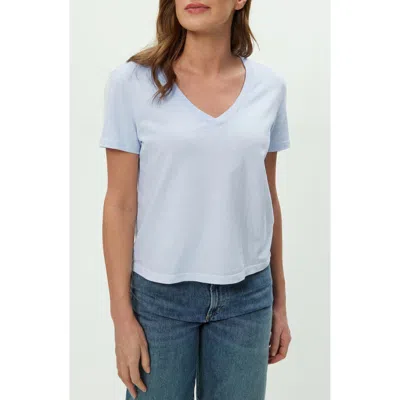Michael Stars Daria Classic V-neck T-shirt In Blue