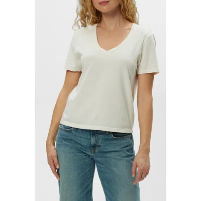 Michael Stars Daria Classic V-neck T-shirt In White