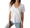 Michael Stars Baxter V-neck Tee In White