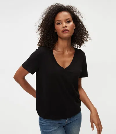 Michael Stars Daria V-neck Tee In Cobblestone