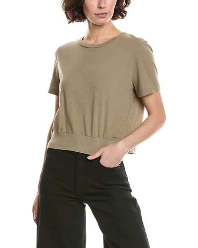 Michael Stars Dawson Banded T-shirt In Green