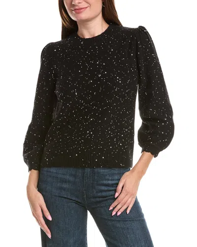 Michael Stars Deanna Femme Sleeve Sweater In Black