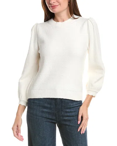 Michael Stars Deanna Femme Sleeve Sweater In White