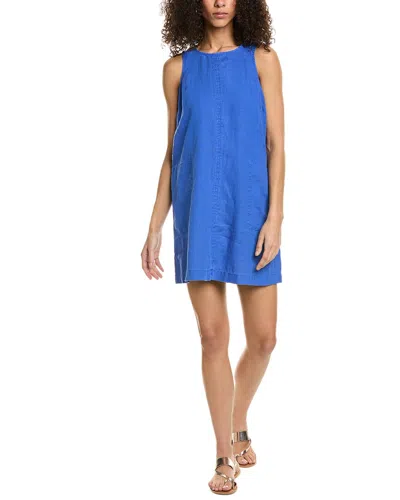 Michael Stars Delilah Linen Shift Dress In Blue