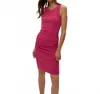 Michael Stars Demi Above The Knee Dress In Pitaya In Brown