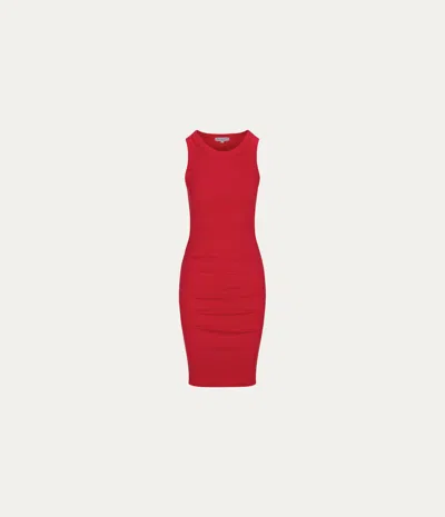 Michael Stars Demi Ribbed Dress Tamale In Olive