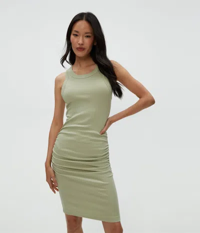 Michael Stars Demi Ribbed Dress In Palm