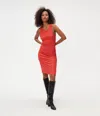 Michael Stars Wren Ribbed Midi Dress In Peppermint