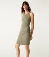 Michael Stars Demi Ribbed Dress In Salt Water