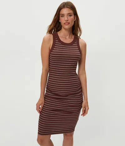 Michael Stars Demi Striped Ribbed Dress