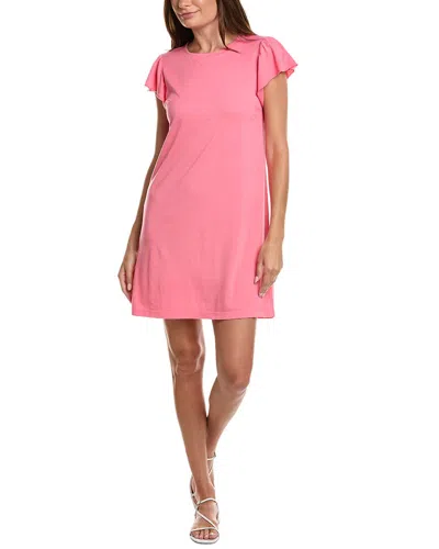 Michael Stars Dena Ruffle Sleeve T-shirt Dress In Pink