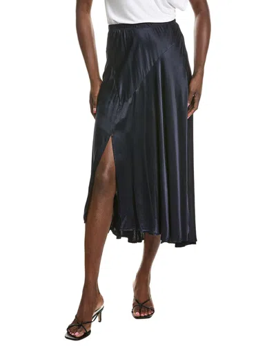 Michael Stars Desi Asymmetrical Midi Skirt In Black