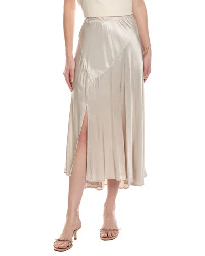 Michael Stars Desi Asymmetrical Midi Skirt In Neutral
