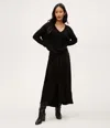 Michael Stars Desi Asymmetrical Satin Skirt In Black