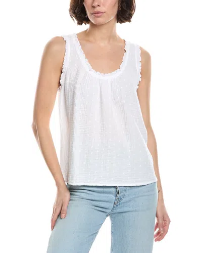 Michael Stars Devon Scoop Tank Top In White